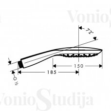 GROHE SMARTACTIVE 130 CUBE III dušo galvutė