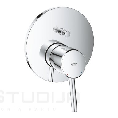 Grohe Concetto 24054001 potinkinis vonios/dušo maišytuvas 2 pajungimu, chromo spalvos