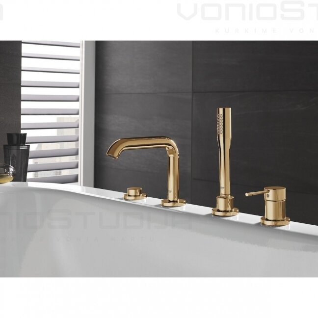 Grohe 4 dalių maišytuvas voniai Essence New Cool Sunrise 19578GL1 1