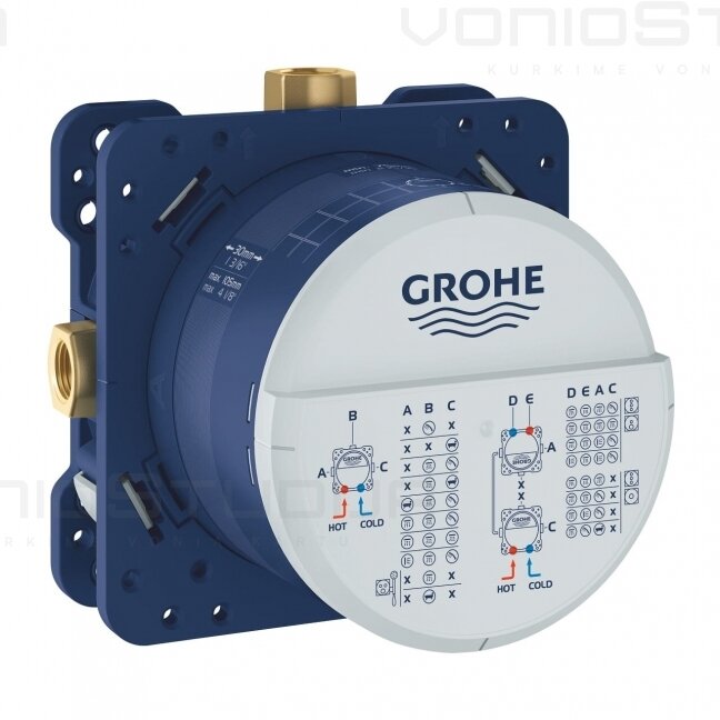 Grohe Essence New potinkinis vonios komplektas su lietaus galva, chromo spalvos 2 Grohe Essence New potinkinis vonios komplektas su lietaus galva, chromo spalvos 2