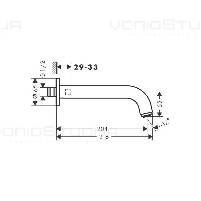 Hansgrohe Vernis snapas 71420670 juodos matinės spalvos 1 Hansgrohe Vernis snapas 71420670 juodos matinės spalvos 1