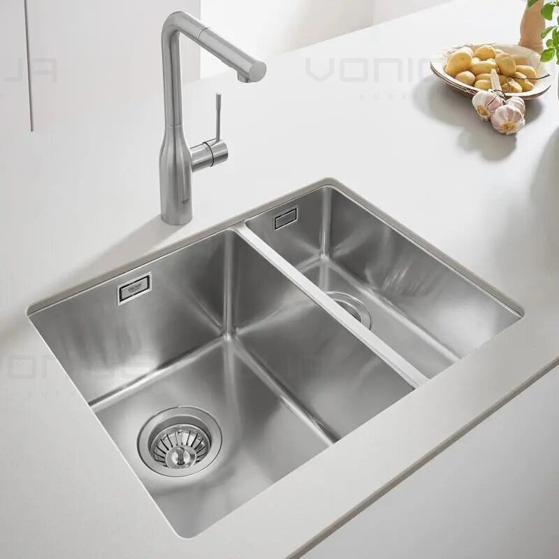 Grohe nerūdijančio plieno plautuvė K700U 31577SD1 dešininė 1