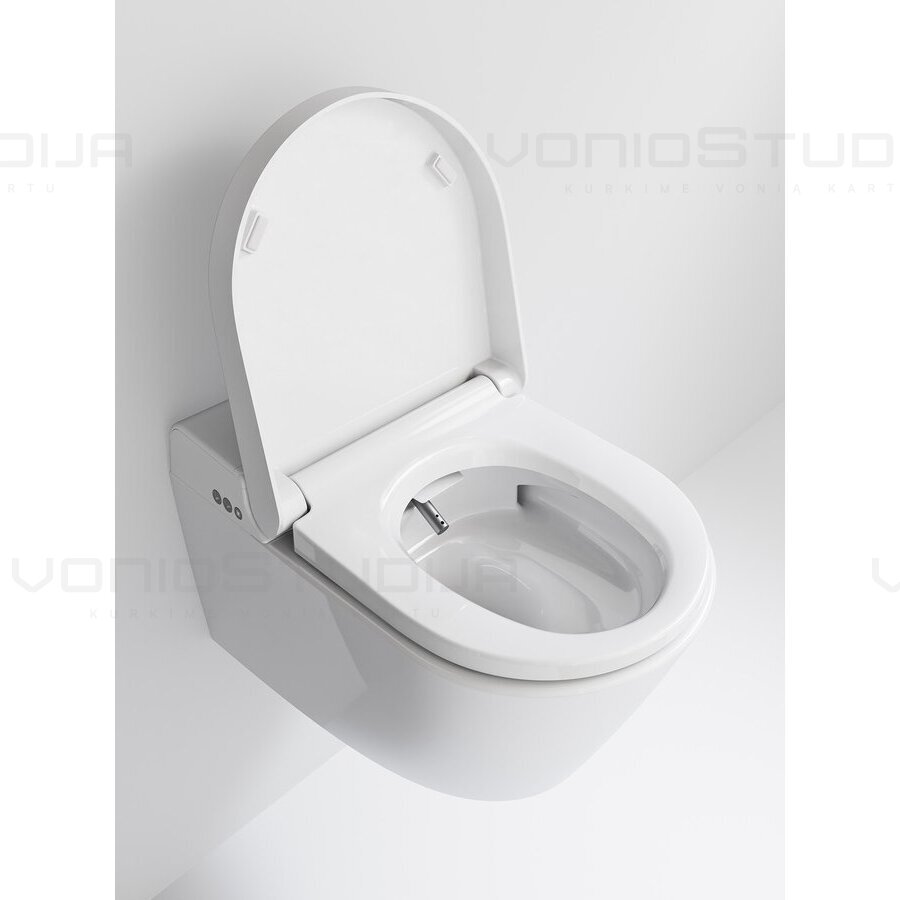 GSI WClean Swirlflush® išmanus pakabinamas klozetas 7418K11su apiplovimo funkcija, baltas blizgus 2