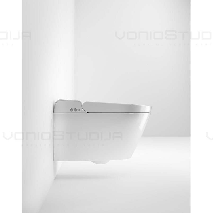 GSI WClean Swirlflush® išmanus pakabinamas klozetas 7418K11su apiplovimo funkcija, baltas blizgus 3