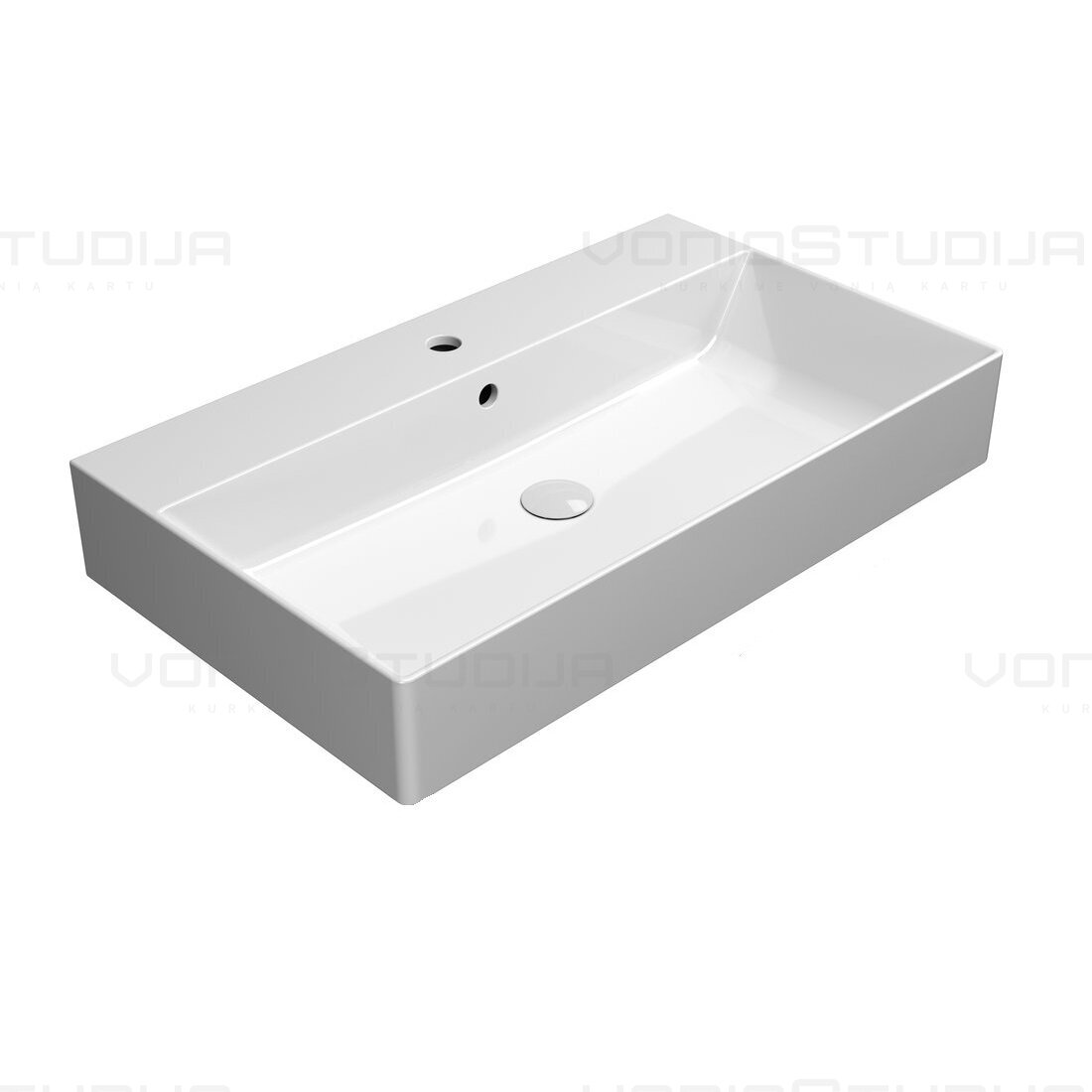 GSI Kube X praustuvas 80x47cm su EXTRAGLAZE® danga GSI Kube X praustuvas 80x47cm su EXTRAGLAZE® danga