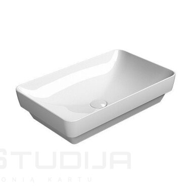 GSI Pura Extraglaze® 60x38cm pastatomas arba įleidžiamas praustuvas 883711 GSI Pura Extraglaze® 60x38cm pastatomas arba įleidžiamas praustuvas 883711