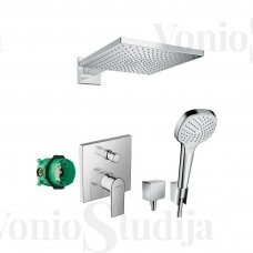 Hansgrohe Vernis Shape potinkinė dušo sistema chromo spalvos