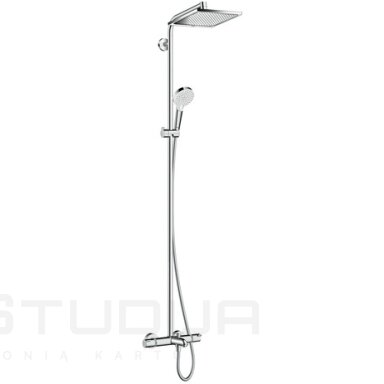 Hansgrohe Crometta E 240 1jet termostatinė dušo sistema su snapu