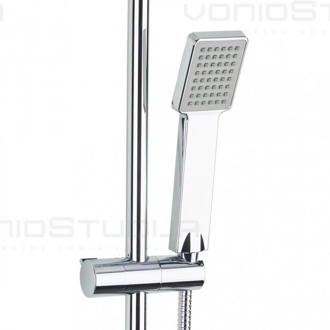 Hansgrohe Ecostat termostatinis dušo maišytuvas komplekte su dušo sistema MULTIPIPEHNEW 4