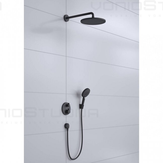 Hansgrohe Croma potinkinė dušo sistema juodos matinės spalvos | DUŠAS ...
