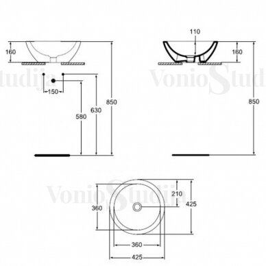 Ideal Standard Strada O pastatomas ant stalviršio praustuvas 425x425 4