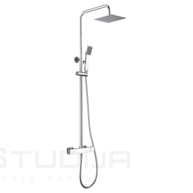 Imex Art virštinkinė termostatinė dušo sistema chromo spalvos Imex Art virštinkinė termostatinė dušo sistema chromo spalvos