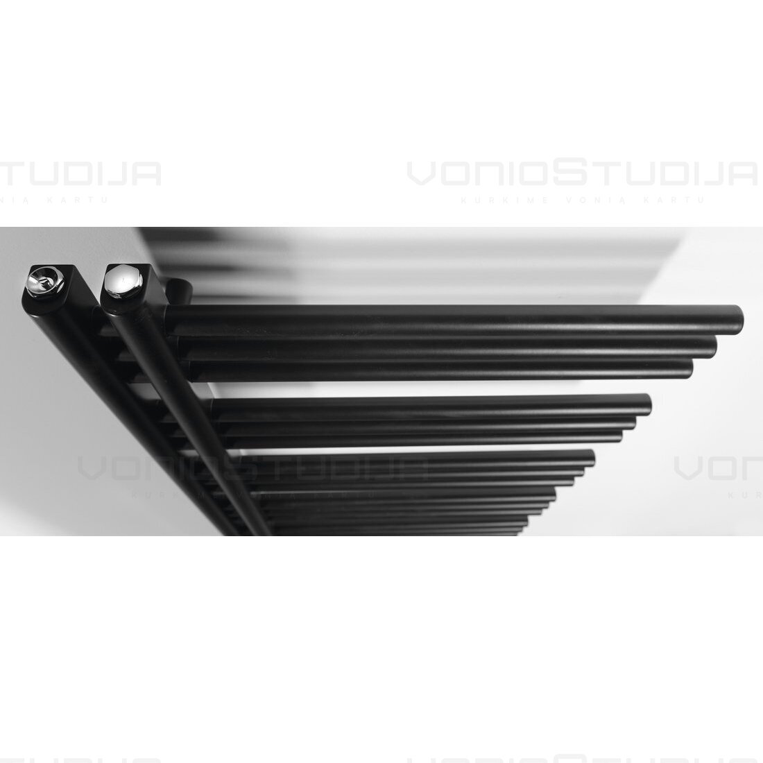 Juodas rankšluosčių džiovintuvas Sapho Dorlion 500x1200mm 3 Juodas rankšluosčių džiovintuvas Sapho Dorlion 500x1200mm 3