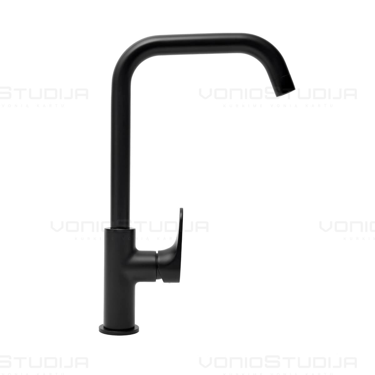 Juodas matinis virtuvinis maišytuvas SAT Dark Black 1 Juodas matinis virtuvinis maišytuvas SAT Dark Black 1
