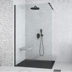 Juoda dušo sienelė Besco Aveo Black 110 cm