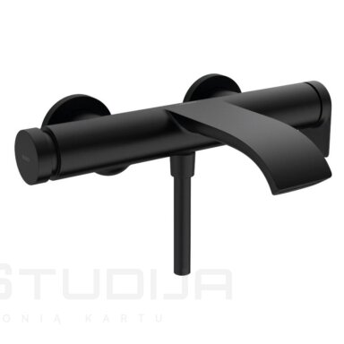 Hansgrohe juodas matinis vonios maišytuvas Vivenis Hansgrohe juodas matinis vonios maišytuvas Vivenis