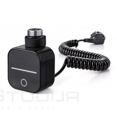 Juodas tenas HEATQ NEX su spiraliniu laidu 300W Juodas tenas HEATQ NEX su spiraliniu laidu 300W