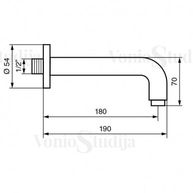 Juoda potinkinė termostatinė vonios sistema Paffoni Light 4