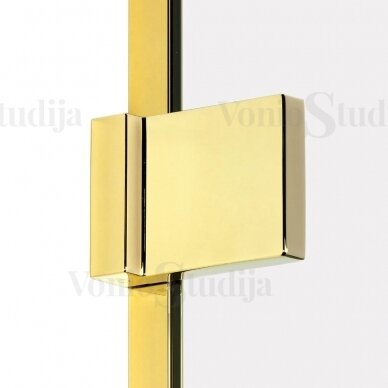 Dešininė vonios sienelė HOWEL aukso spalvos detalės 100cm 2