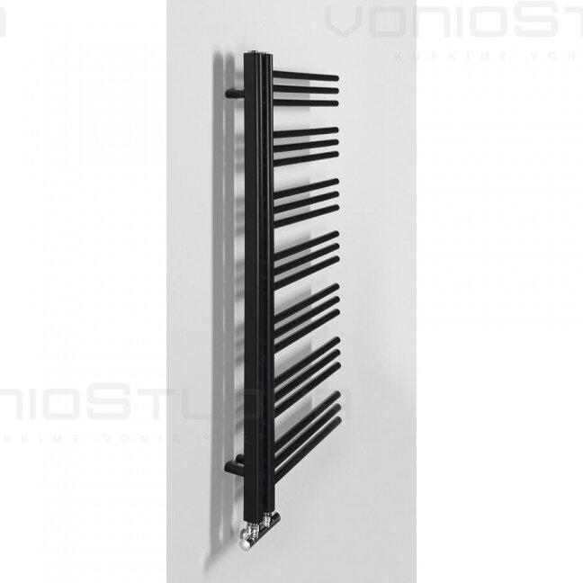 Juodas rankšluosčių džiovintuvas Sapho Dorlion 500x1200mm 2