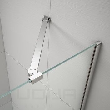 Kampinis dušo sienelės laikiklis ESCA 90 cm chromo spalvos Kampinis dušo sienelės laikiklis ESCA 90 cm chromo spalvos