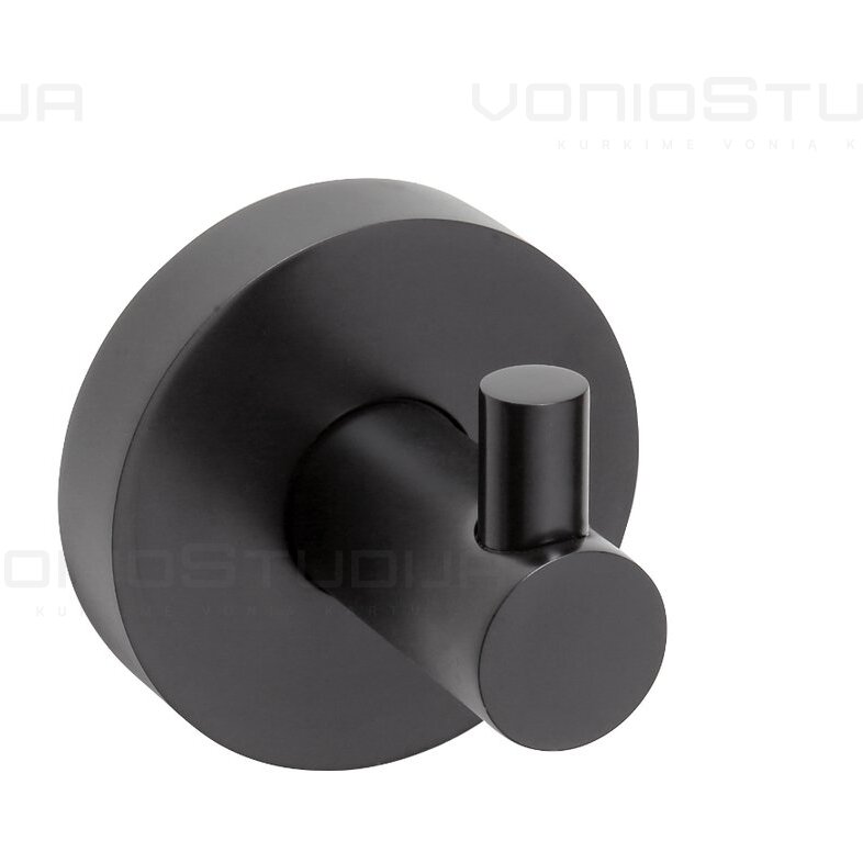 Kabliukas Sapho X-ROUND BLACK Kabliukas Sapho X-ROUND BLACK