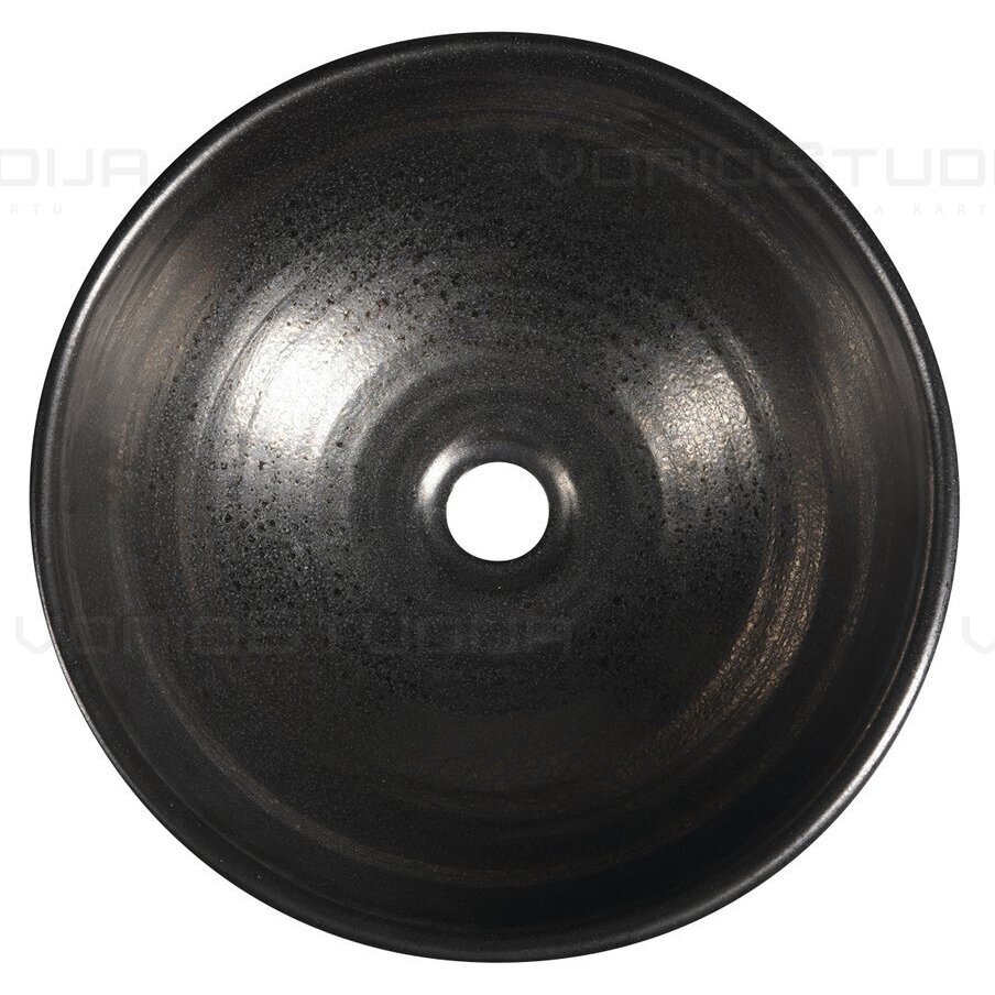 Keramikinis praustuvas ATTILA juodos spalvos 42,5 cm juoda metalic spalva 3 Keramikinis praustuvas ATTILA juodos spalvos 42,5 cm juoda metalic spalva 3