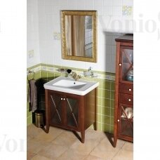 Klasikinio stiliaus vonios spintelė Sapho Cross 75x50 cm raudonmedžio spalvos