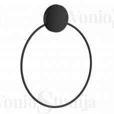 Klijuojamas rankšluosčio žiedas BESLAGSBODEN juodos matinės spalvos BB344