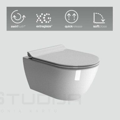 Komplektas Tece rėmas su Tece Solid mygtuku ir pakabinamas klozetas GSI Pura su SWIRLFLUSH® nuplovimo sistema ir EXTRAGLAZE® danga Komplektas Tece rėmas su Tece Solid mygtuku ir pakabinamas klozetas GSI Pura su SWIRLFLUSH® nuplovimo sistema ir EXTRAGLAZE® danga