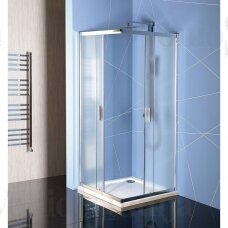Kvadratinė matinio stiklo dušo kabina  EASY LINE 90x90cm brick stiklas