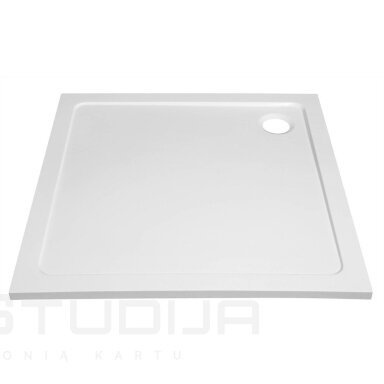 Kvadratinis lieto akmens padėklas Aqualine  TECMI 90x90x3cm