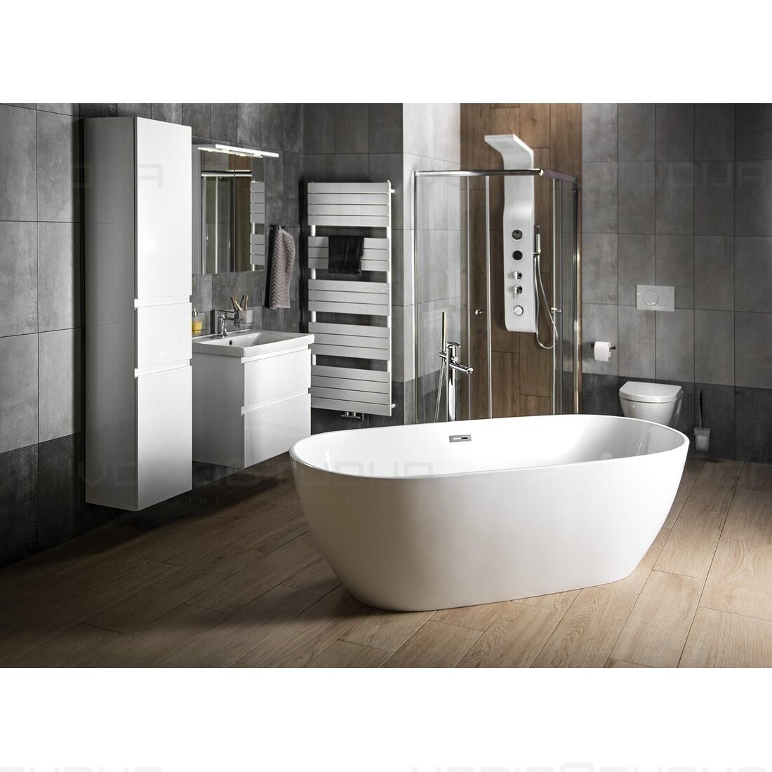 Laisvai pastatoma akrilinė vonia Douro 1800x815mm 7 Laisvai pastatoma akrilinė vonia Douro 1800x815mm 7