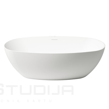 Laisvai pastatoma akrilinė vonia Zenon Como 1700 x 800 mm, balta matinė su sifonu