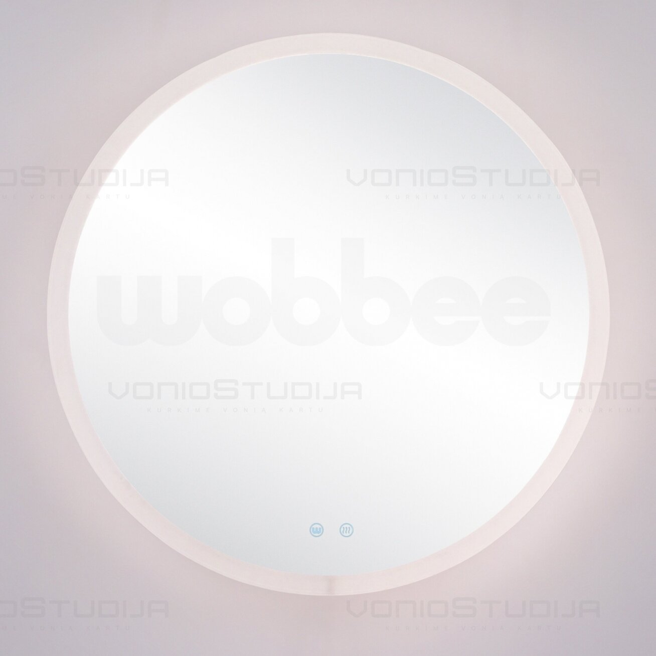 Wobbee Gosh apvalus veidrodis su Led apšvietimu 80cm 5