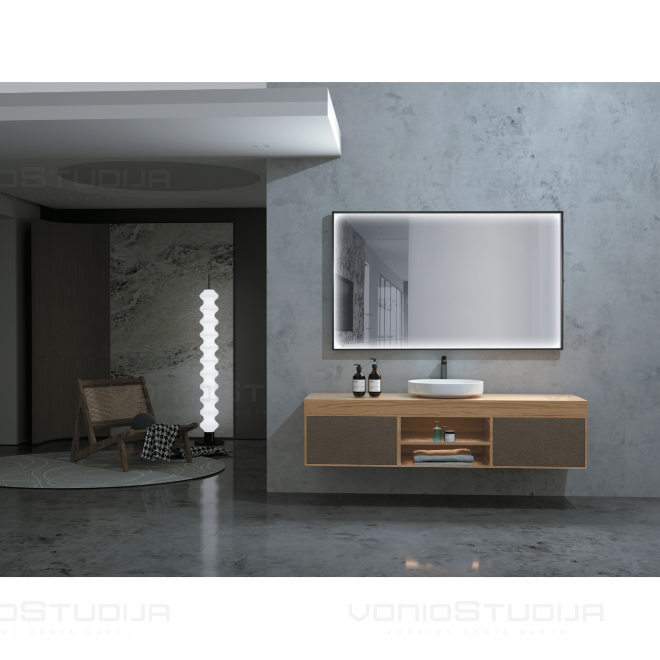 LEDIMEX ABILITY veidrodis su LED perimetro apšvietimu 120x80cm 1 LEDIMEX ABILITY veidrodis su LED perimetro apšvietimu 120x80cm 1