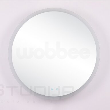 Wobbee Gosh apvalus veidrodis su Led apšvietimu 80cm Wobbee Gosh apvalus veidrodis su Led apšvietimu 80cm