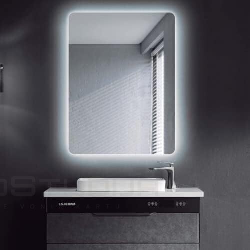 LEDIMEX Dinamica veidrodis su galiniu Led apšvietimu 90x80 cm 1 LEDIMEX Dinamica veidrodis su galiniu Led apšvietimu 90x80 cm 1
