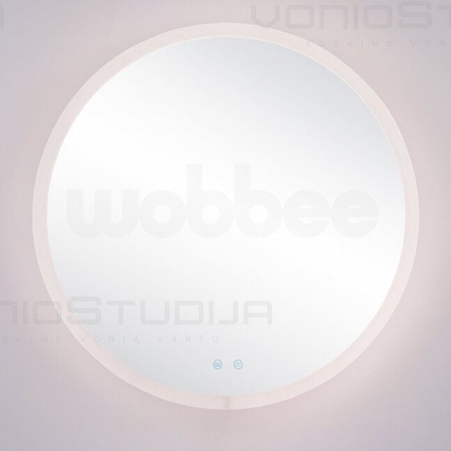 Wobbee Gosh apvalus veidrodis su Led apšvietimu 80cm 5 Wobbee Gosh apvalus veidrodis su Led apšvietimu 80cm 5