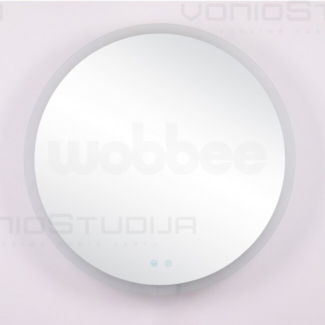 Wobbee Gosh apvalus veidrodis su Led apšvietimu 80cm 1