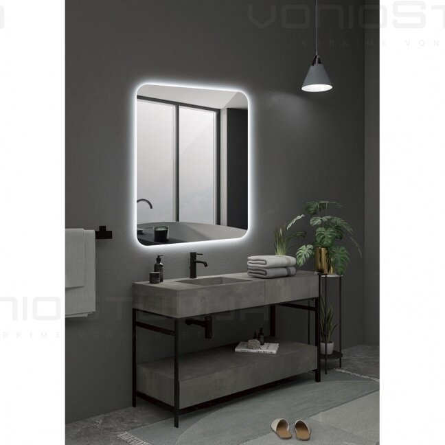 LEDIMEX Dinamica veidrodis su galiniu Led apšvietimu 90x80 cm 3 LEDIMEX Dinamica veidrodis su galiniu Led apšvietimu 90x80 cm 3