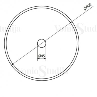 Lieto akmens praustuvas BLOK 40cm 2401-01 6