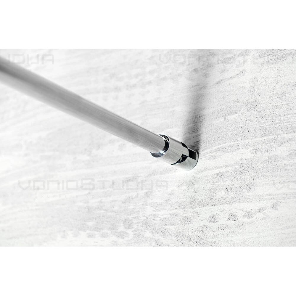 Matinio stiklo dušo sienelė Aqualine WALK-IN chromo spalvos profiliais 1000mm 6 Matinio stiklo dušo sienelė Aqualine WALK-IN chromo spalvos profiliais 1000mm 6