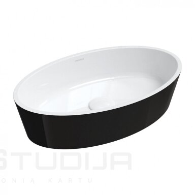 Pastatomas ant stalviršio praustuvas Omnires BARI500UNBCP Marble+ Pastatomas ant stalviršio praustuvas Omnires BARI500UNBCP Marble+