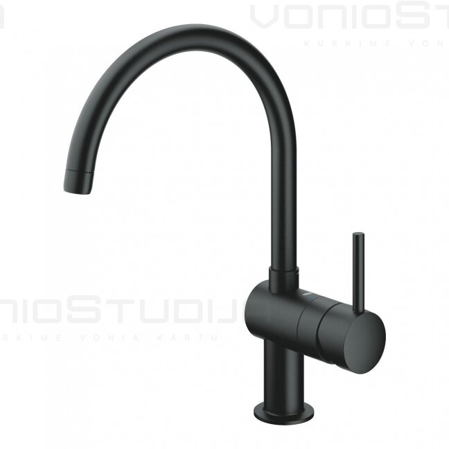 Grohe Minta virtuvinis maišytuvas Velvet Black spalvos 32917KS0 Grohe Minta virtuvinis maišytuvas Velvet Black spalvos 32917KS0