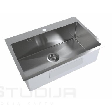 Nerūdijančio plieno plautuvė SAT Aurum gunmetal spalvos 68x45cm Nerūdijančio plieno plautuvė SAT Aurum gunmetal spalvos 68x45cm