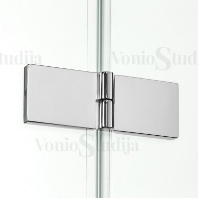 New SOLEO durys į nišą 90x195 cm skaidrus stiklas kairiosios 4