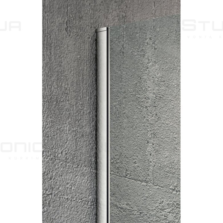 Nordic rifliuoto stiklo dušo sienelė VARIO chromo spalvos profiliais 1200mm 4 Nordic rifliuoto stiklo dušo sienelė VARIO chromo spalvos profiliais 1200mm 4