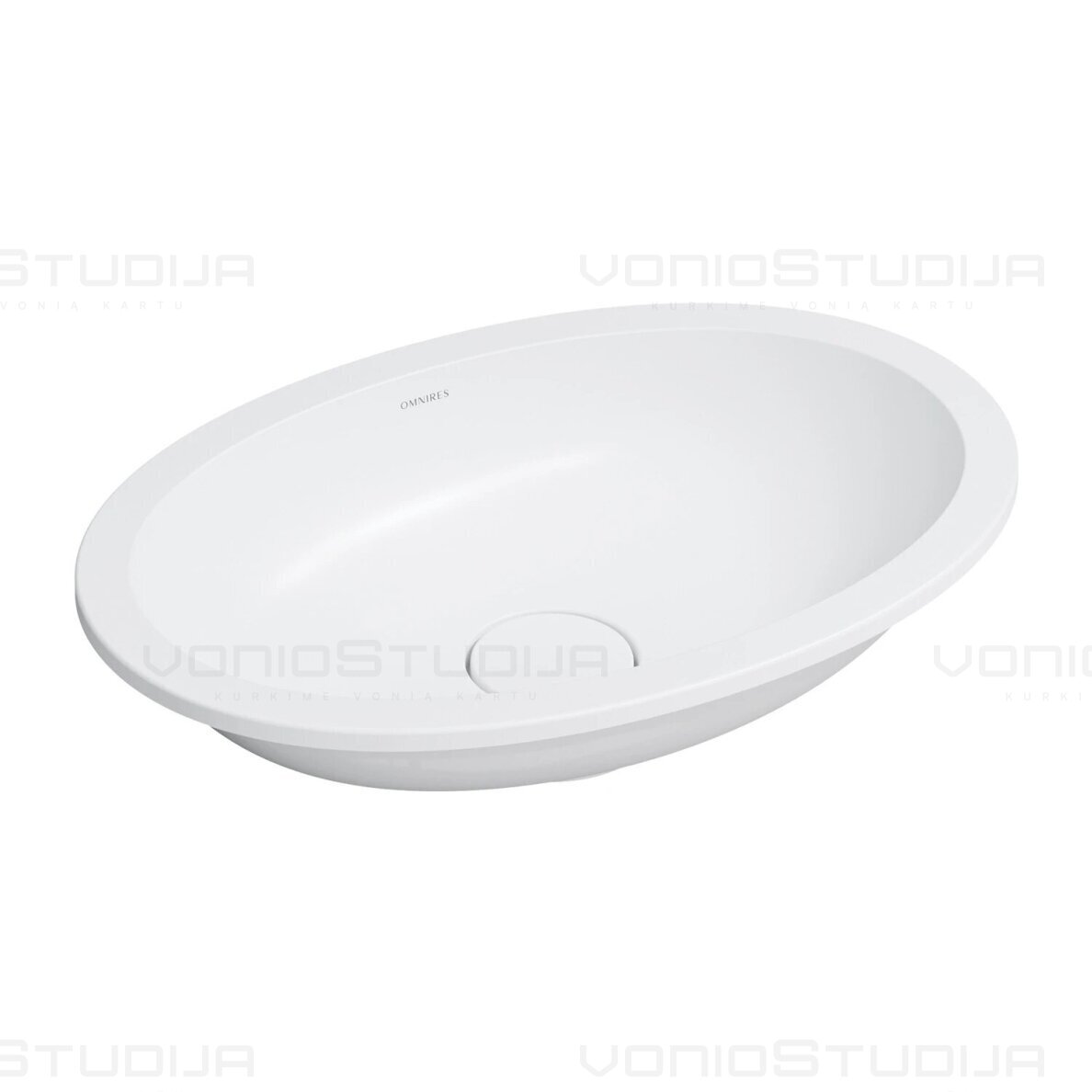 Omnires Shell M+ praustuvas 48 x 31 cm, baltas matinis (įleidžiamas / montuojamas iš apačios) Omnires Shell M+ praustuvas 48 x 31 cm, baltas matinis (įleidžiamas / montuojamas iš apačios)