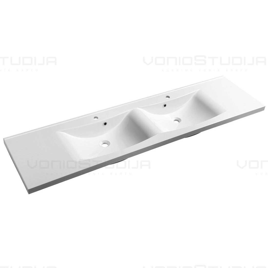 Pakabinama vonios spintelė Sapho Wave 180x50x47,8cm su dvigubu praustuvu balta su oak alabama 1 Pakabinama vonios spintelė Sapho Wave 180x50x47,8cm su dvigubu praustuvu balta su oak alabama 1